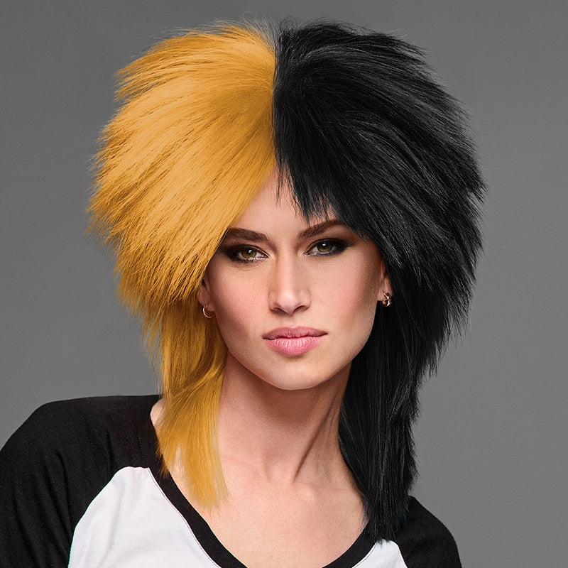 SPIRIT WEAR SPIKY SPIRIT WIG IN COLOR GOLD 124 & BLACK