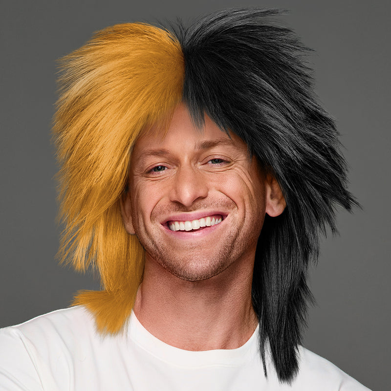 SPIRIT WEAR SPIKY SPIRIT WIG IN COLOR GOLD 124 & BLACK