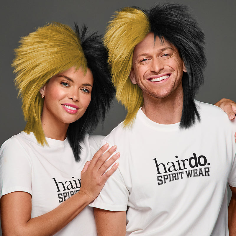 SPIRIT WEAR SPIKY SPIRIT WIG IN COLOR GOLD 8640 & BLACK
