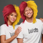SPIRIT WEAR SPIKY SPIRIT WIG IN COLOR MAROON 202 & GOLD 136