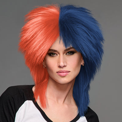 SPIRIT WEAR SPIKY SPIRIT WIG IN COLOR ORANGE 7417 & BLUE 2767