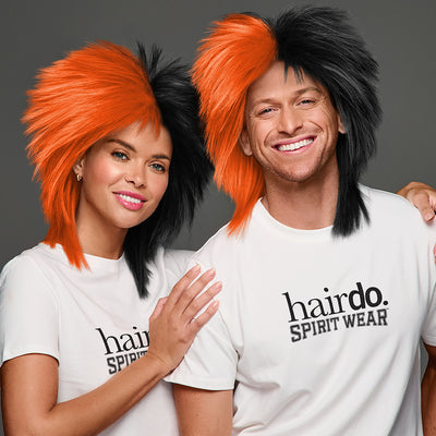 SPIRIT WEAR SPIKY SPIRIT WIG IN COLOR ORANGE 1665 & BLACK 6