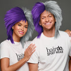 SPIRIT WEAR SPIKY SPIRIT WIG IN COLOR PURPLE 268 & GRAY 429