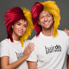 SPIRIT WEAR SPIKY SPIRIT WIG IN COLOR RED 186 & GOLD 1235
 