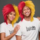 SPIRIT WEAR SPIKY SPIRIT WIG IN COLOR RED 186 & GOLD 142