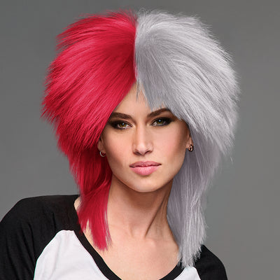 SPIRIT WEAR SPIKY SPIRIT WIG IN COLOR RED 201 & CREAM 663