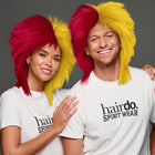 SPIRIT WEAR SPIKY SPIRIT WIG IN COLOR RED 201 & GOLD 123