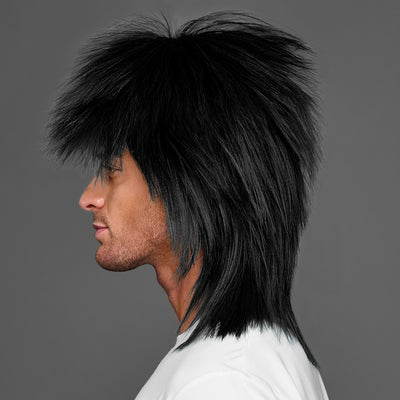 SPIRIT WEAR SPIKY SPIRIT WIG IN COLOR BLACK