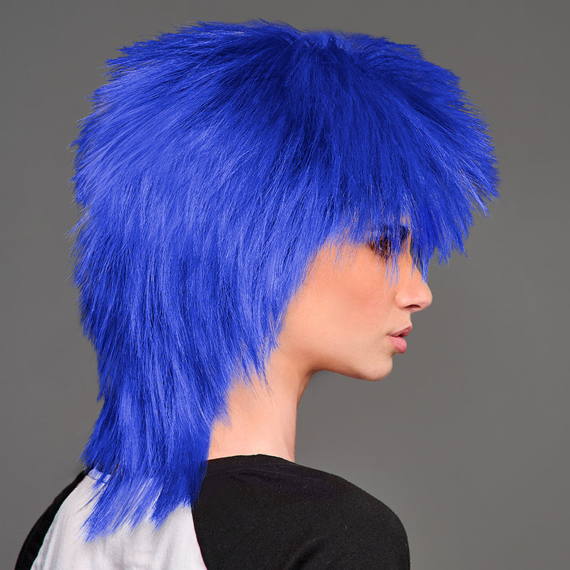 SPIRIT WEAR SPIKY SPIRIT WIG IN COLOR BLUE 286