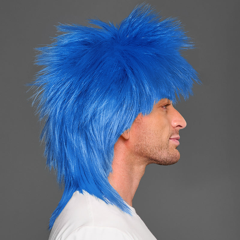 SPIRIT WEAR SPIKY SPIRIT WIG IN COLOR BLUE 2386