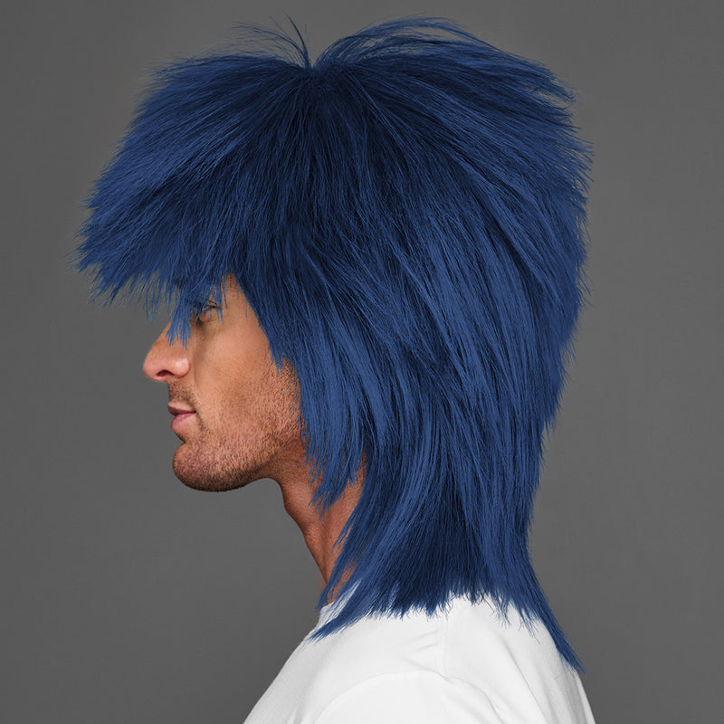 SPIRIT WEAR SPIKY SPIRIT WIG IN COLOR BLUE 2767
