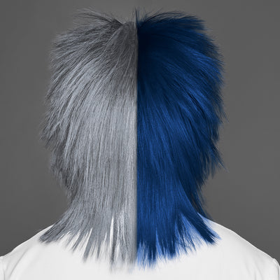 SPIRIT WEAR SPIKY SPIRIT WIG IN COLOR BLUE 2767 & GRAY 9