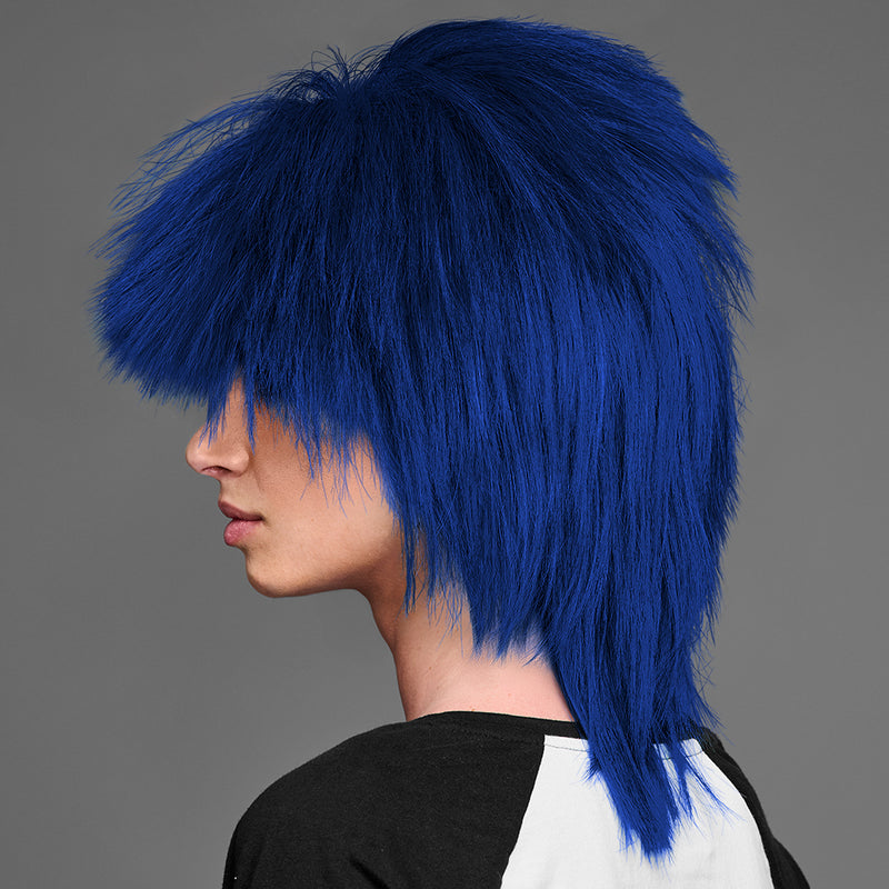 SPIRIT WEAR SPIKY SPIRIT WIG IN COLOR BLUE 281