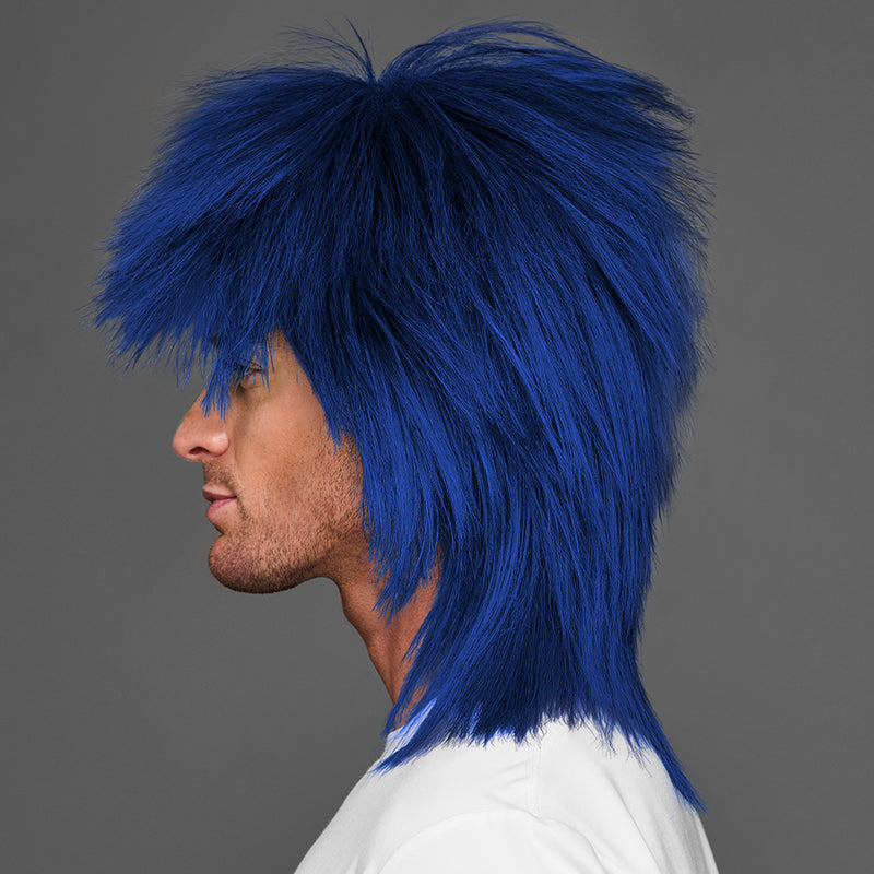 SPIRIT WEAR SPIKY SPIRIT WIG IN COLOR BLUE 281