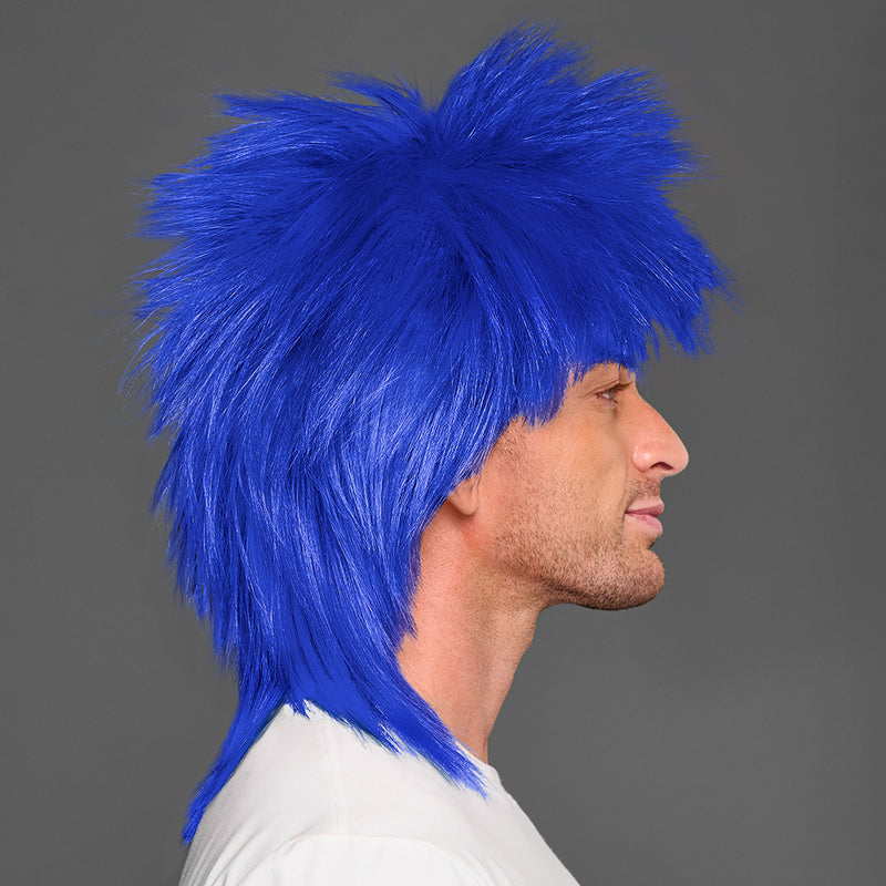SPIRIT WEAR SPIKY SPIRIT WIG IN COLOR BLUE 286