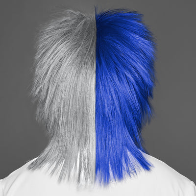 SPIRIT WEAR SPIKY SPIRIT WIG IN COLOR BLUE 286 & GRAY 429