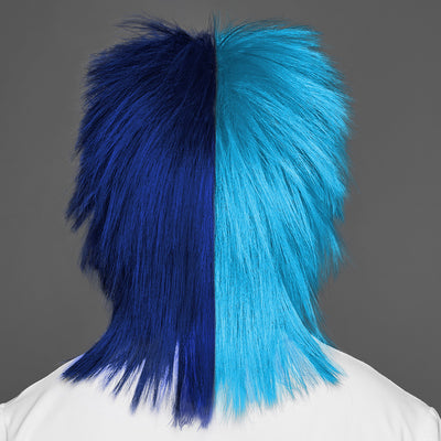SPIRIT WEAR SPIKY SPIRIT WIG IN COLOR BLUE 298 & BLUE 281