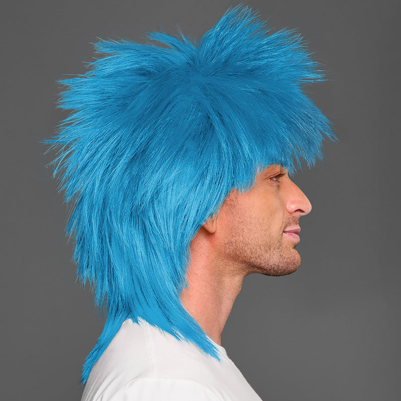 SPIRIT WEAR SPIKY SPIRIT WIG IN COLOR BLUE 542