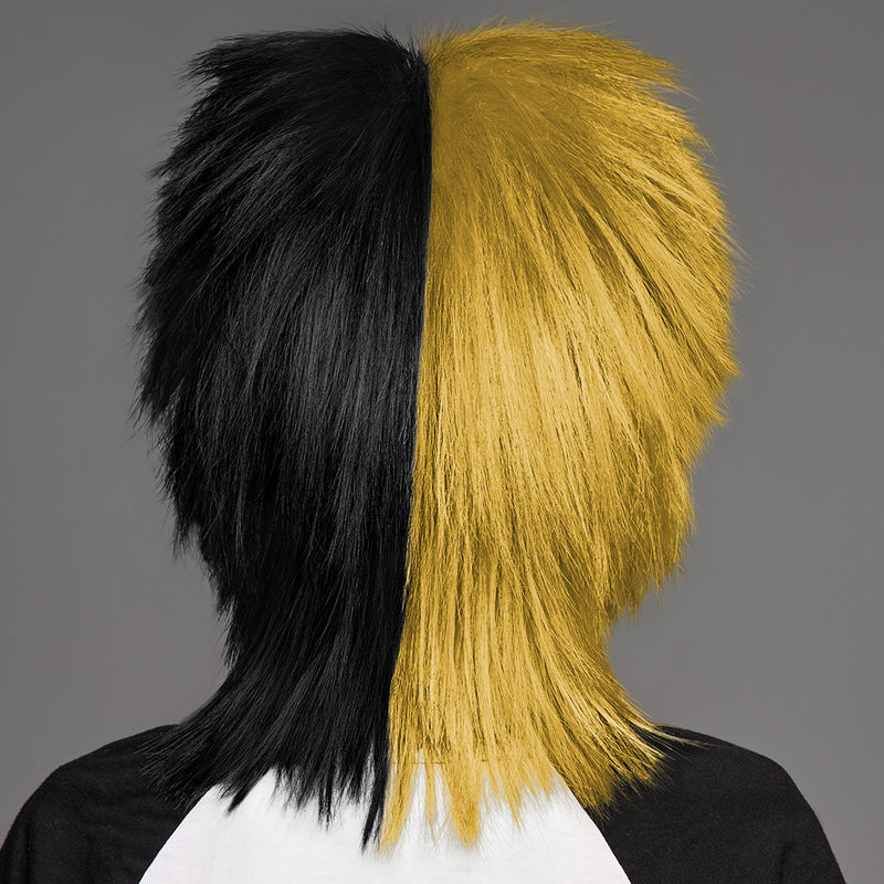 SPIRIT WEAR SPIKY SPIRIT WIG IN COLOR GOLD 10121 & BLACK