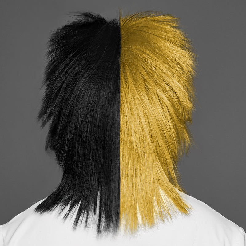 SPIRIT WEAR SPIKY SPIRIT WIG IN COLOR GOLD 10121 & BLACK