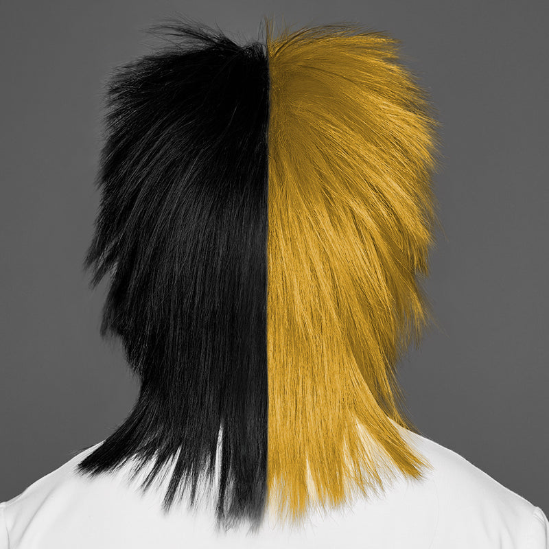 SPIRIT WEAR SPIKY SPIRIT WIG IN COLOR GOLD 8640 & BLACK