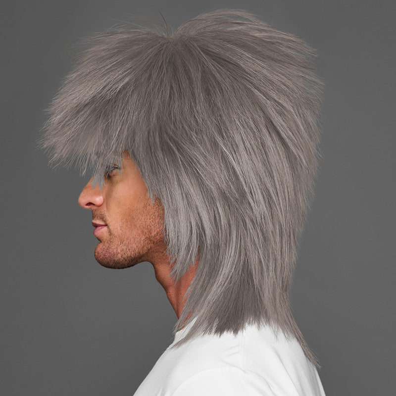 SPIRIT WEAR SPIKY SPIRIT WIG IN COLOR GRAY 409