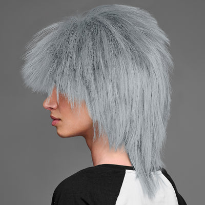 SPIRIT WEAR SPIKY SPIRIT WIG IN COLOR GRAY 429