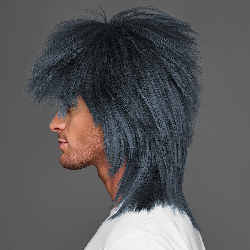 SPIRIT WEAR SPIKY SPIRIT WIG IN COLOR GRAY 432
