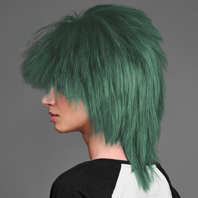 SPIRIT WEAR SPIKY SPIRIT WIG IN COLOR GREEN 3435