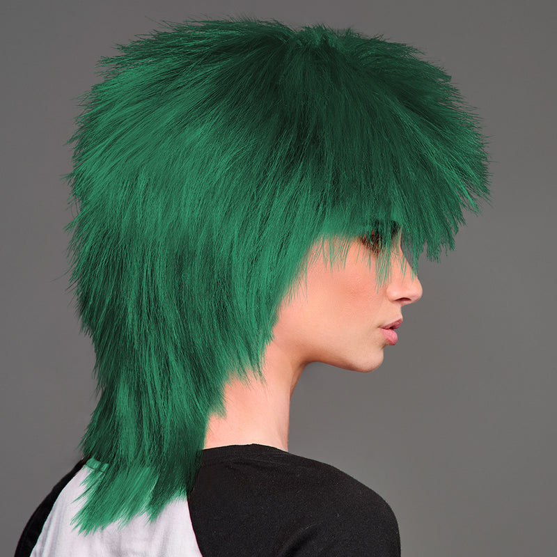 SPIRIT WEAR SPIKY SPIRIT WIG IN COLOR GREEN 3435
