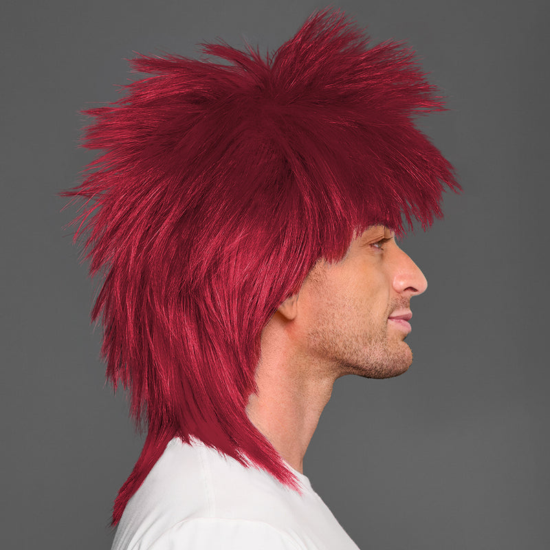 SPIRIT WEAR SPIKY SPIRIT WIG IN COLOR MAROON 202