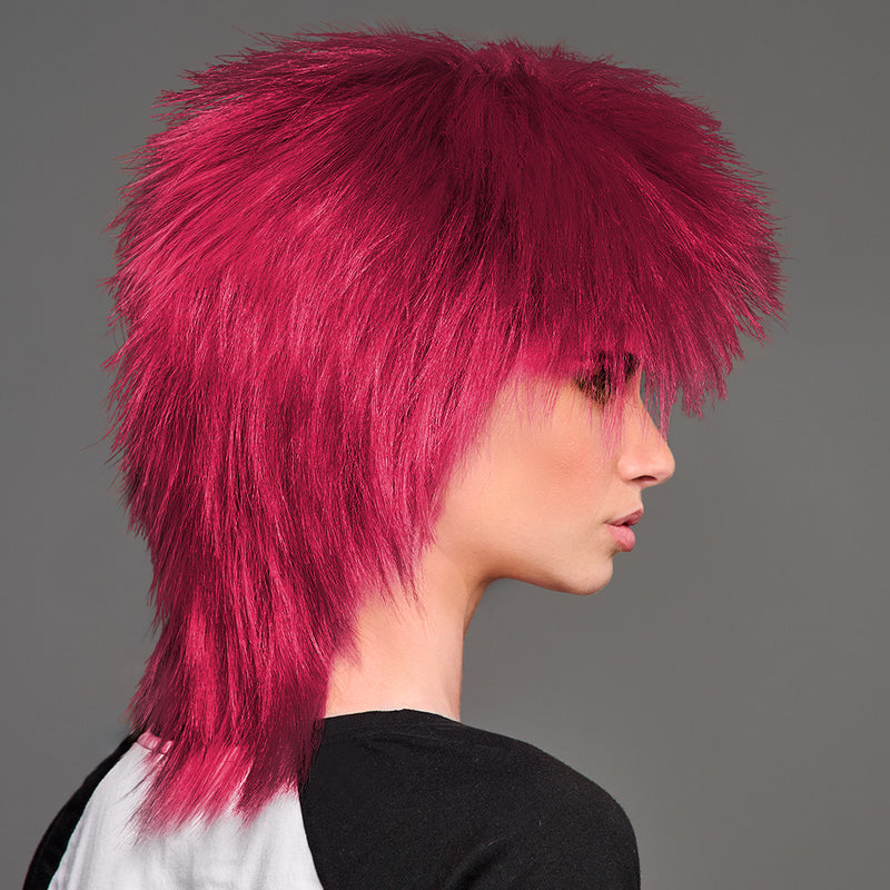 SPIRIT WEAR SPIKY SPIRIT WIG IN COLOR MAROON 208