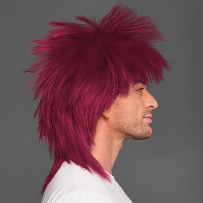 SPIRIT WEAR SPIKY SPIRIT WIG IN COLOR MAROON 7421