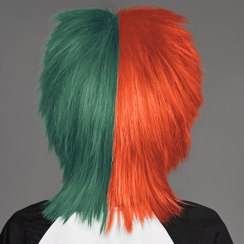 SPIRIT WEAR SPIKY SPIRIT WIG IN COLOR ORANGE 1665 & GREEN 3435