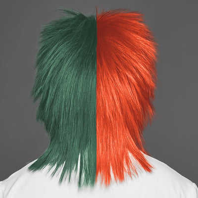 SPIRIT WEAR SPIKY SPIRIT WIG IN COLOR ORANGE 1665 & GREEN 3435