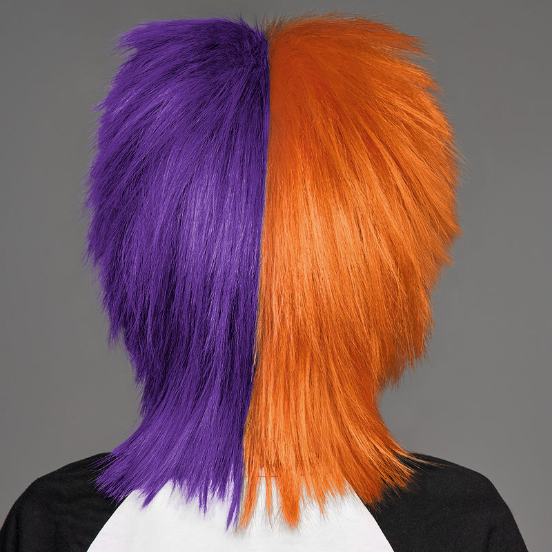 SPIRIT WEAR SPIKY SPIRIT WIG IN COLOR ORANGE 1595 & PURPLE 268