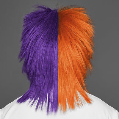 SPIRIT WEAR SPIKY SPIRIT WIG IN COLOR ORANGE 1595 & PURPLE 268