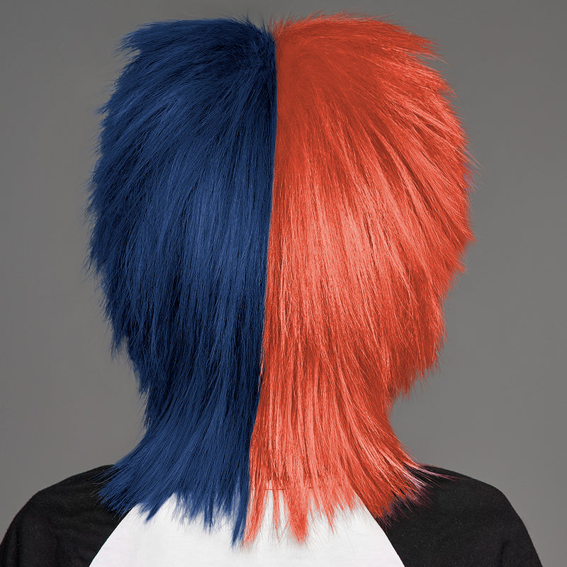 SPIRIT WEAR SPIKY SPIRIT WIG IN COLOR ORANGE 7417 & BLUE 2767