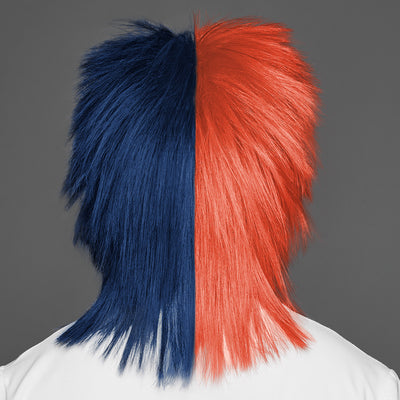 SPIRIT WEAR SPIKY SPIRIT WIG IN COLOR ORANGE 7417 & BLUE 2767