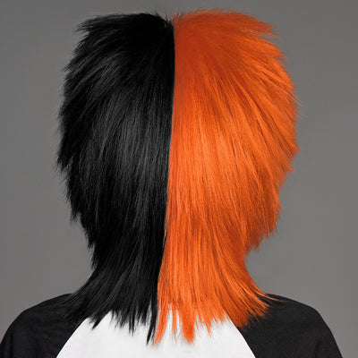 SPIRIT WEAR SPIKY SPIRIT WIG IN COLOR ORANGE 1665 & BLACK 6