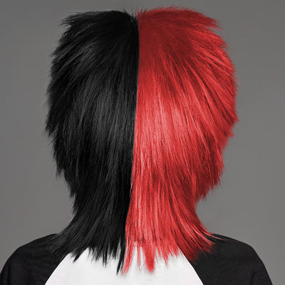 SPIRIT WEAR SPIKY SPIRIT WIG IN COLOR RED 1797 & BLACK 6C