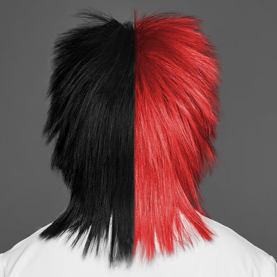 SPIRIT WEAR SPIKY SPIRIT WIG IN COLOR RED 1797 & BLACK 6C