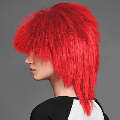 SPIRIT WEAR SPIKY SPIRIT WIG IN COLOR RED 185