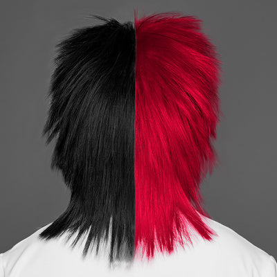 SPIRIT WEAR SPIKY SPIRIT WIG IN COLOR RED 186 & BLACK