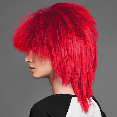 SPIRIT WEAR SPIKY SPIRIT WIG IN COLOR RED 186