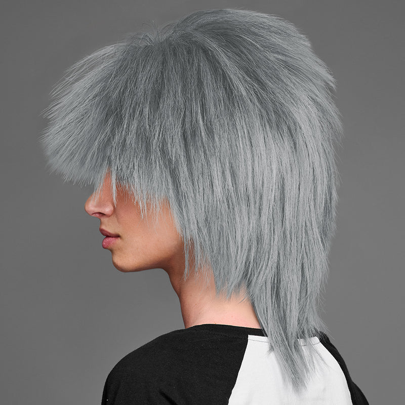 SPIRIT WEAR SPIKY SPIRIT WIG IN COLOR SILVER 422