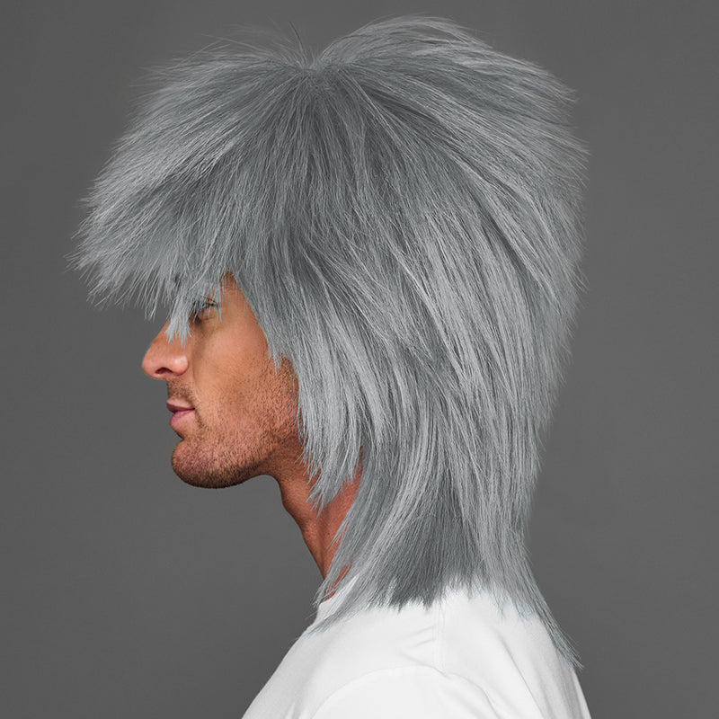 SPIRIT WEAR SPIKY SPIRIT WIG IN COLOR  SILVER 422