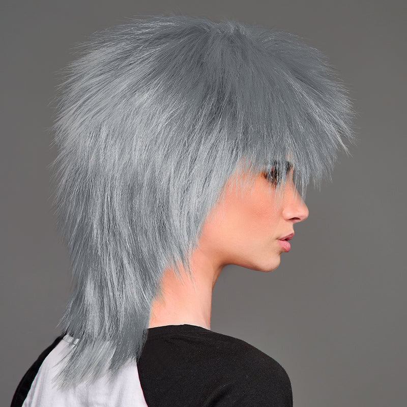 SPIRIT WEAR SPIKY SPIRIT WIG IN COLOR SILVER 877