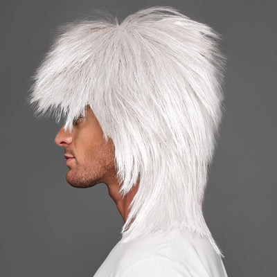 SPIRIT WEAR SPIKY SPIRIT WIG IN COLOR WHITE
