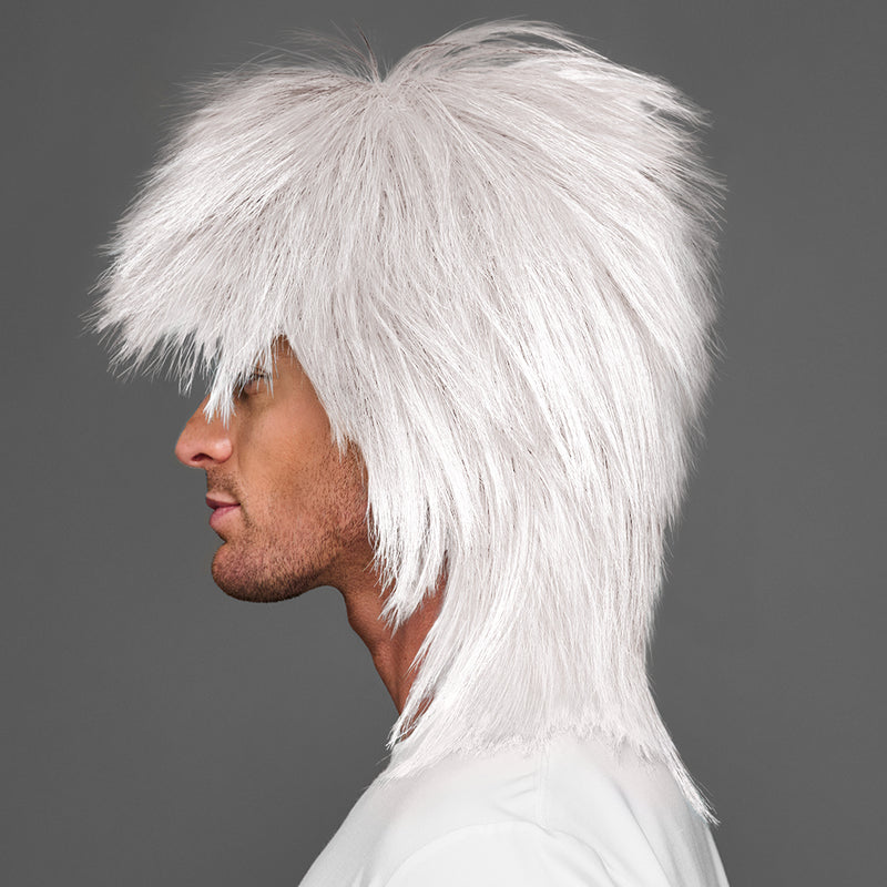 SPIRIT WEAR SPIKY SPIRIT WIG IN COLOR WHITE